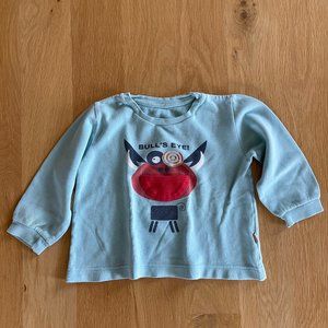 OILILY Bull's Eye Stars Pocket Mouth Long Sleeve Top